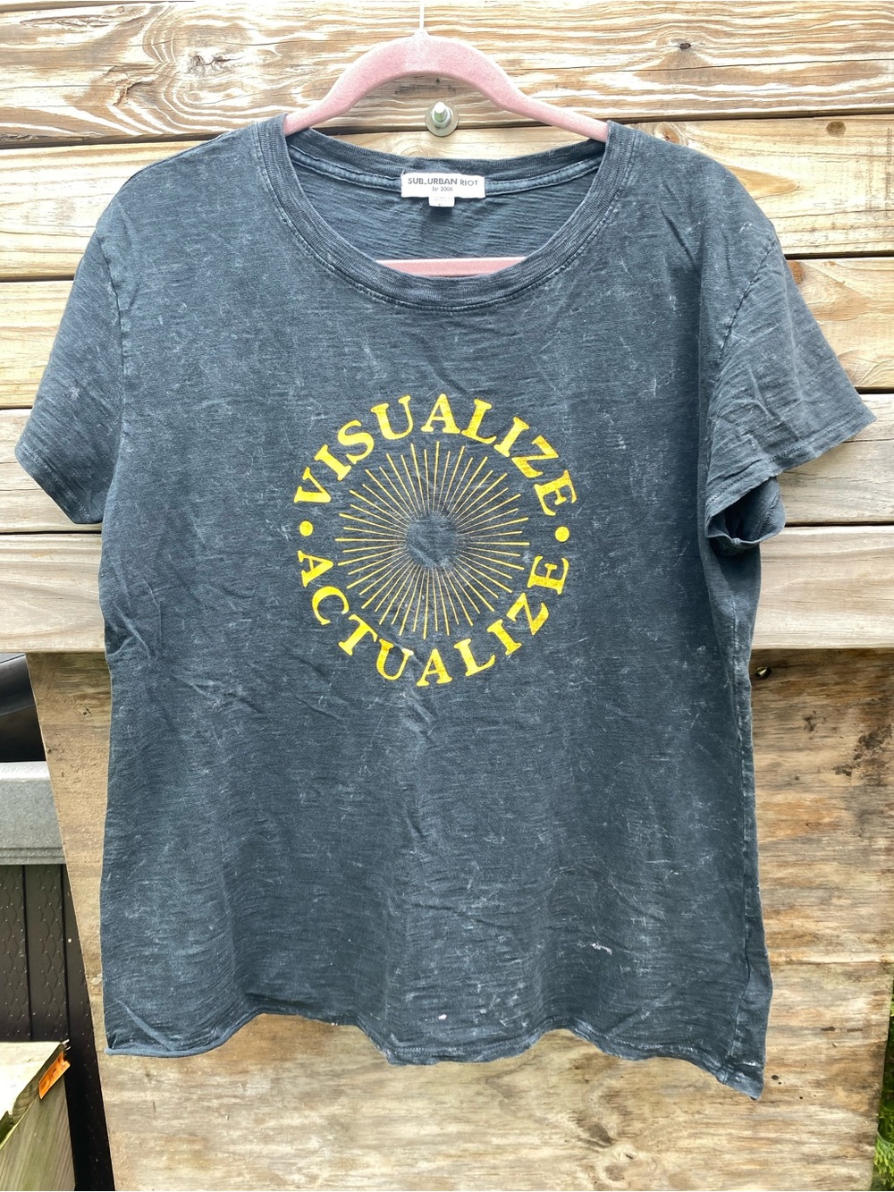 Sub Urban Riot Visualize Actualize Graphic Tee Size large